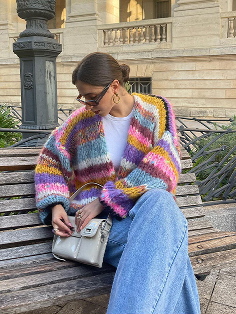 Echoarchiv | Strickjacke Farbenfroh & Fröhlich