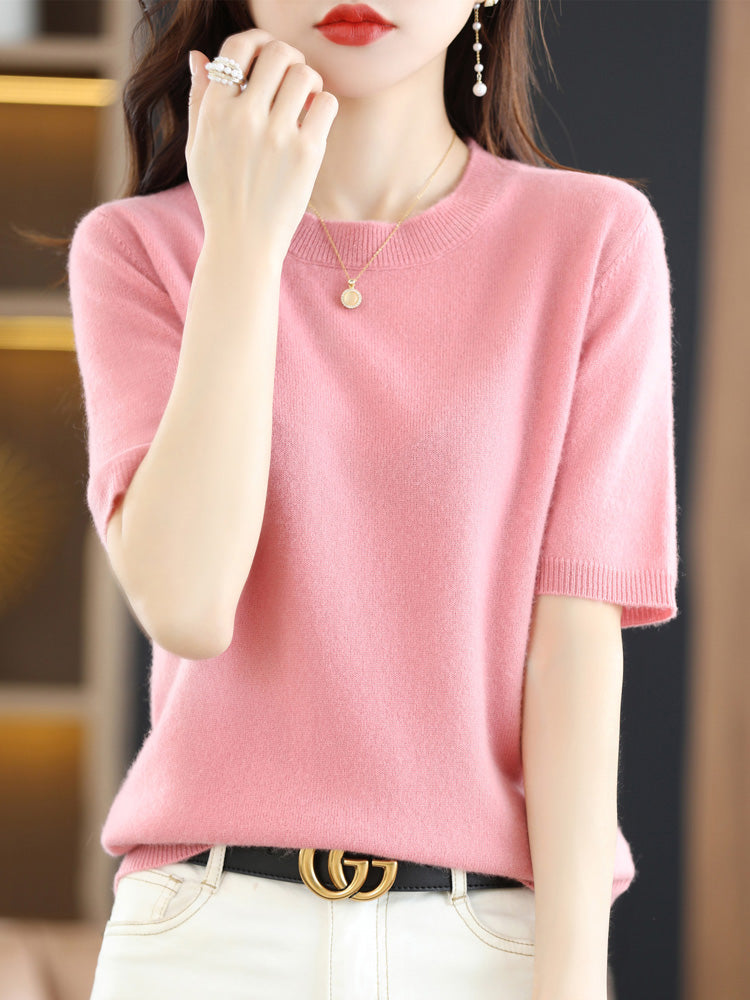 Echoarchiv | Soft Cashmere T-Shirt With Round Neck
