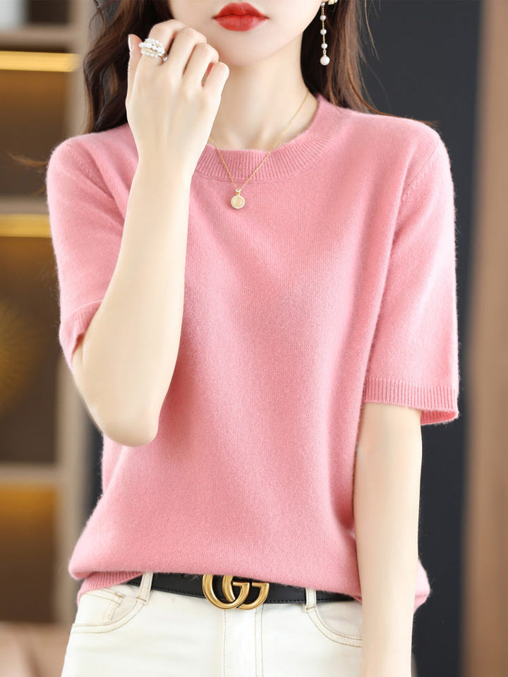 Echoarchiv | Soft Cashmere T-Shirt With Round Neck