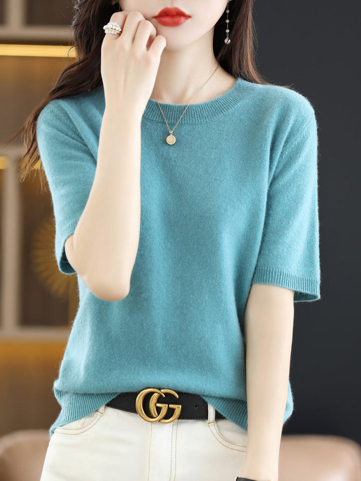 Echoarchiv | Soft Cashmere T-Shirt With Round Neck