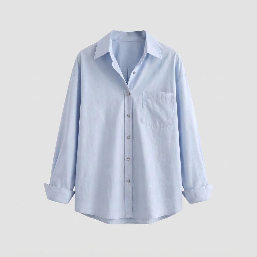 Damen Lockeres Hemd mit kastiger Oversize‑Silhouette und weicher Baumwollmischung Echo Archiv
