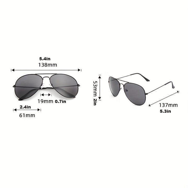 Echoarchiv | Klassische Aviator-Sonnenbrille mit Goldenem Rahmen für Damen