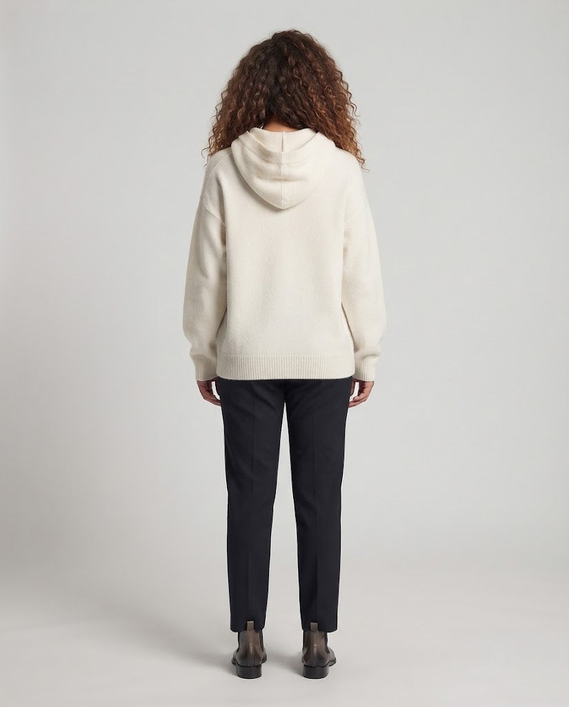 Damen Oversize-Kapuzenpullover in Mohair‑Optik mit gedroppten Schultern Echo Archiv