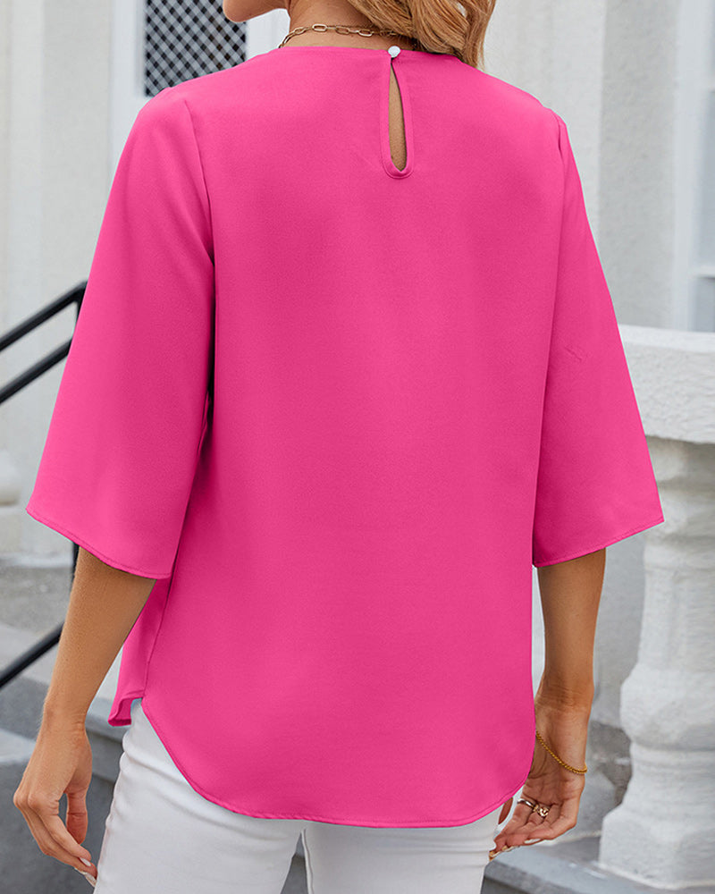 Echoarchiv | Aerin Elegantes Halbarm-Top