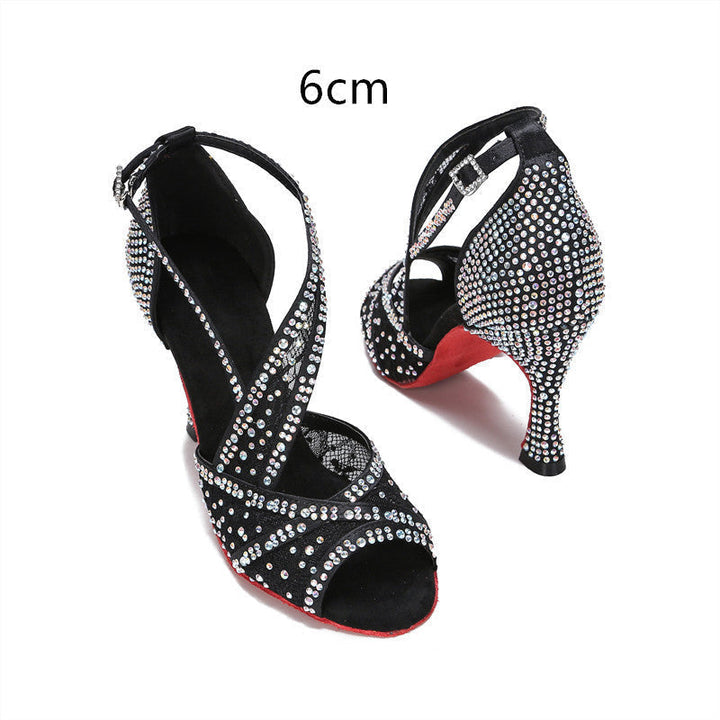 Echoarchiv | mit Diamanten Besetzte Lateinische Tanzschuhe Frauen Erwachsene