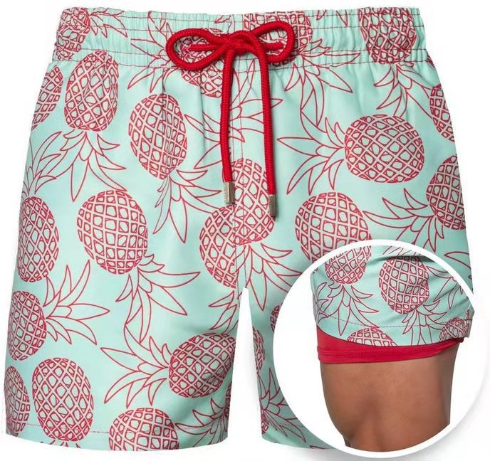 Echoarchiv | Doppellagige Strandshorts für Herren