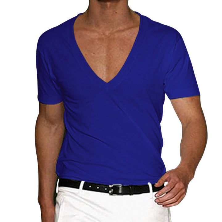 Echoarchiv | Slim Fit T-Shirt mit V-Ausschnitt
