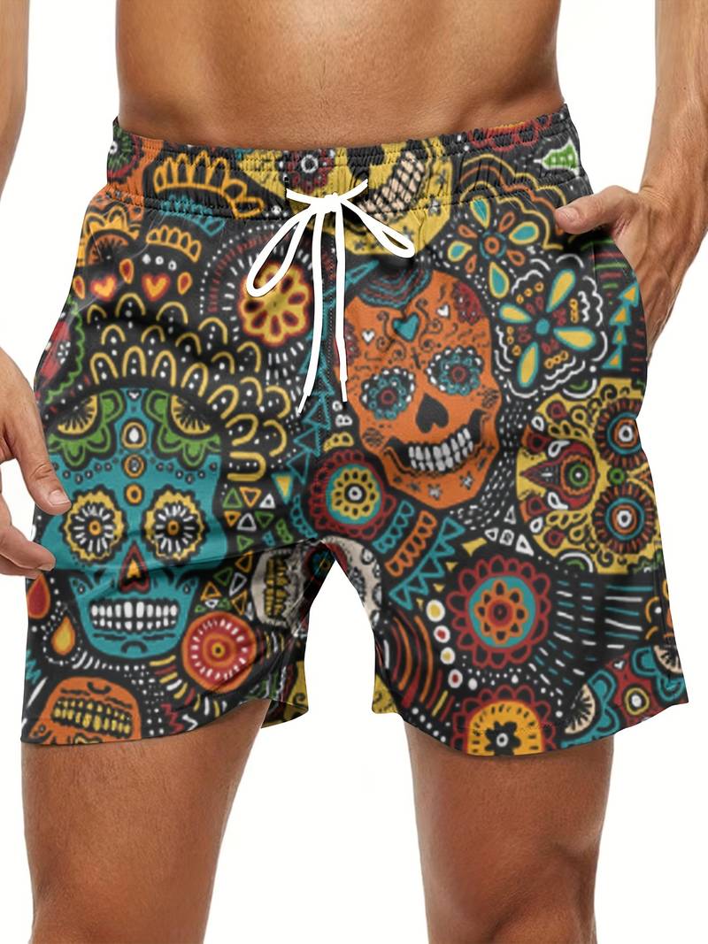 Echoarchiv – Trendige Hawaii-Shorts Mit Kordelzug