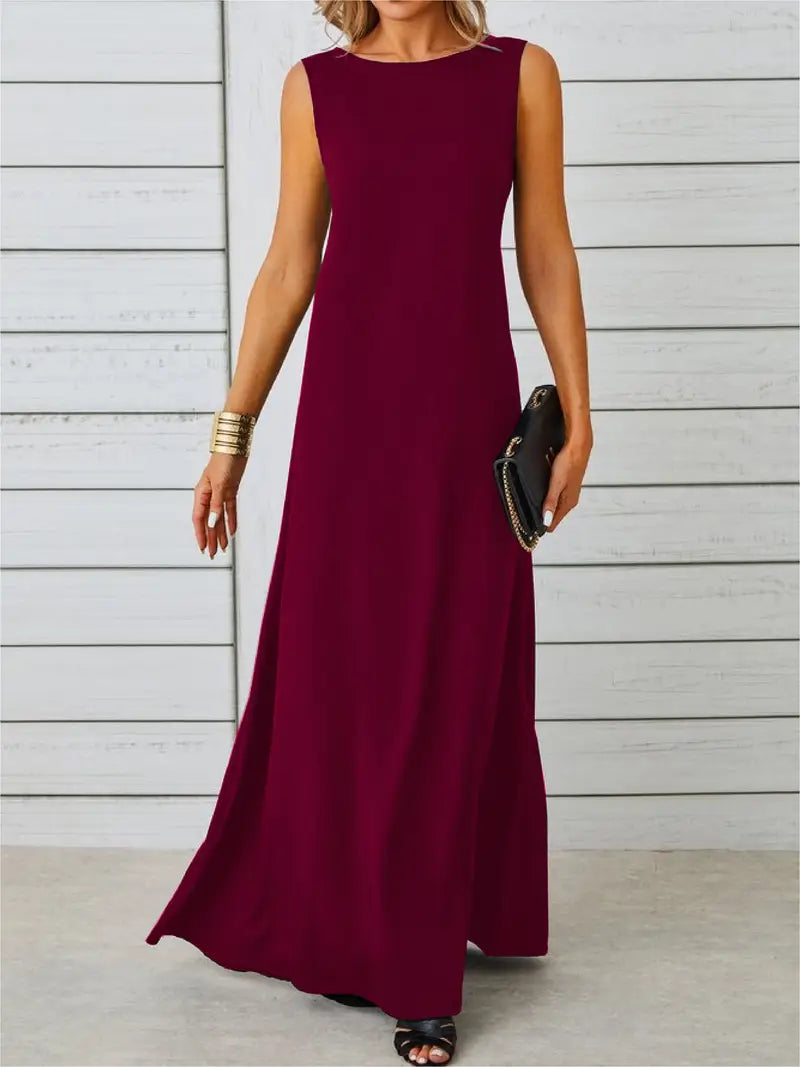 Echoarchiv | Elegante Jacquard Kleid Ohne Ärmel