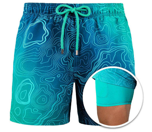 Echoarchiv | Doppellagige Strandshorts für Herren