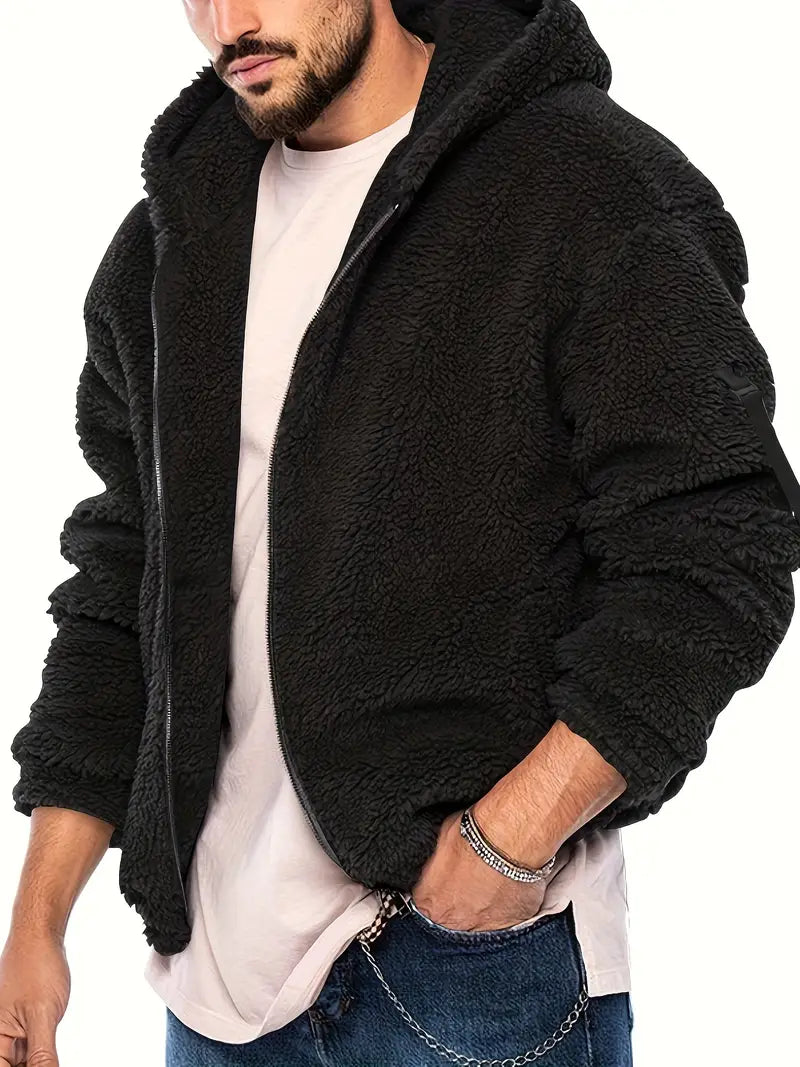 Echoarchiv Teddyjacke mit Reißverschluss für Männer