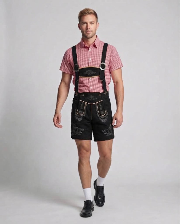 Herren Trachten Shorts mit aufwendiger Stickerei Echo Archiv
