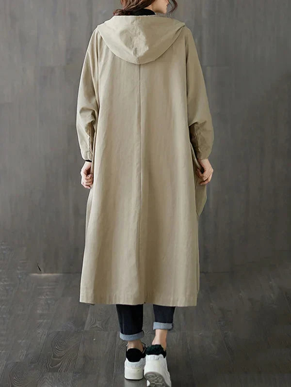 Echoarchiv | Langer Wasserdichter Trenchcoat Mantel