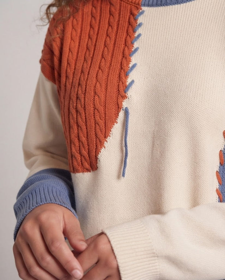 Frauen Übergröße Strickpullover Echoarchiv