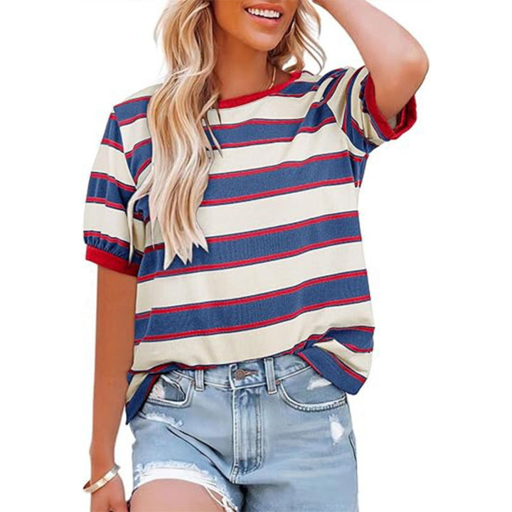 Echoarchiv | Gestreiftes T-Shirt mit Rundhalsausschnitt für Damen