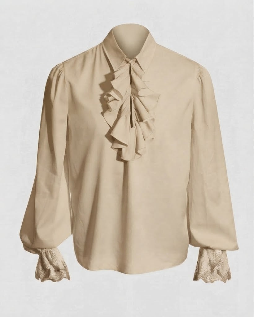 Damen Rüschbluse mit elegantem Kragenbereich Echo Archiv