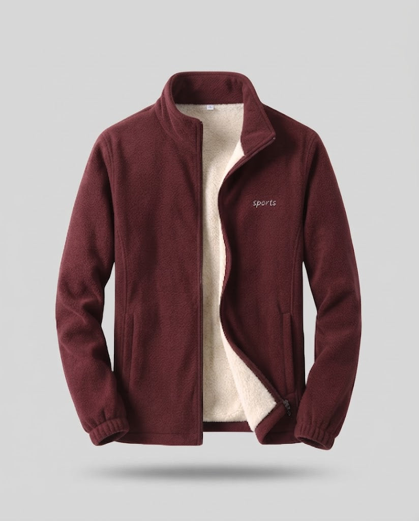 Herren Fleecejacke mit Stehkragen Echo Archiv