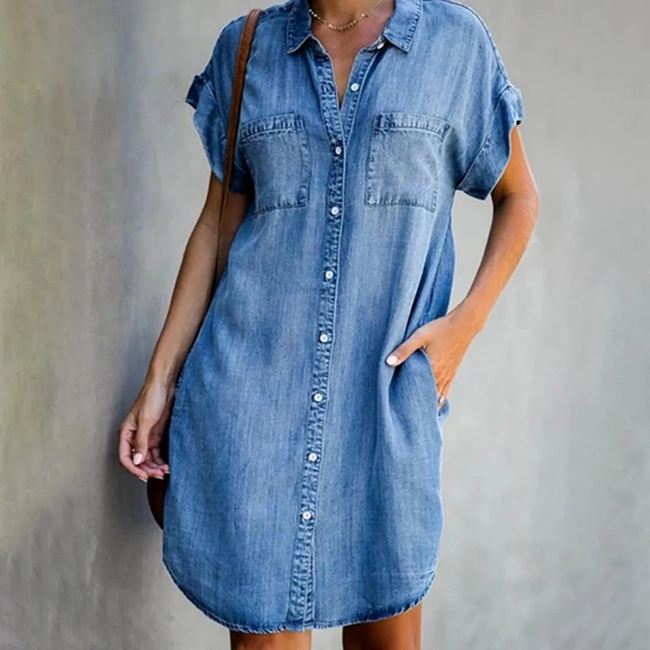 Echoarchiv | Elegantes Denim Kleid