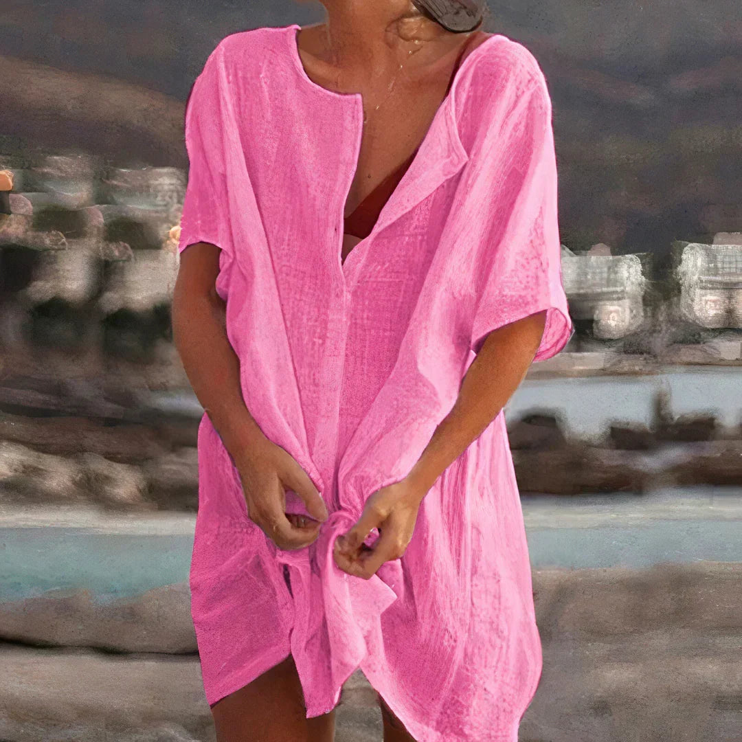 Überwurfkleid aus Baumwolle – Avérine
