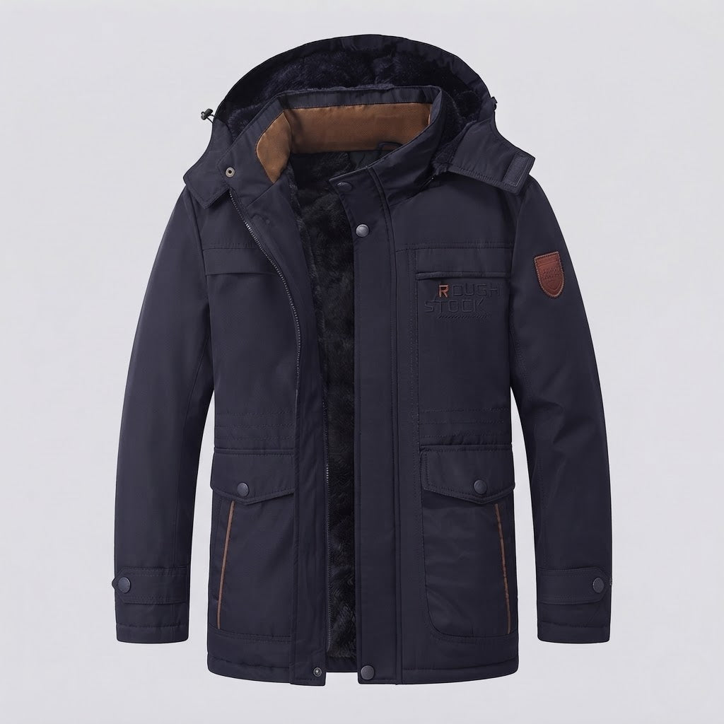 Herren Wetterfeste Outdoorjacke mit abnehmbarer Kapuze Echo Archiv