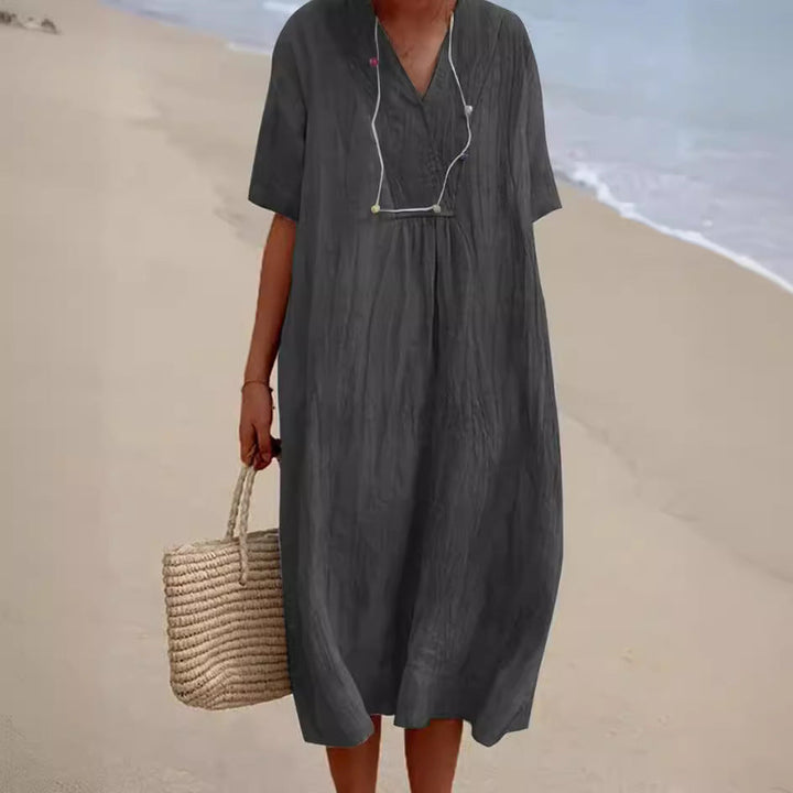 Echoarchiv | Sommerkleid Aus Baumwolle und Leinen