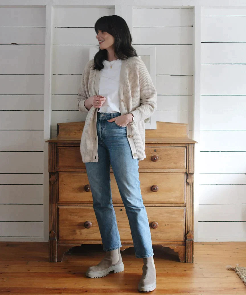 Florinda Cocoon Strickjacke – Veloura