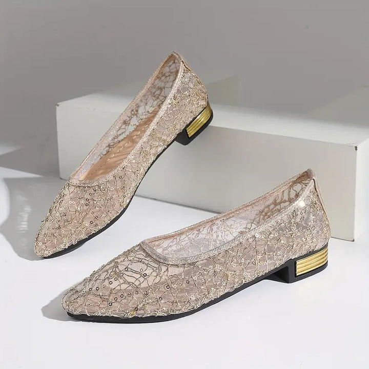 Orthopädische Ballerinas mit Spitze Echoarchiv Echoarchiv