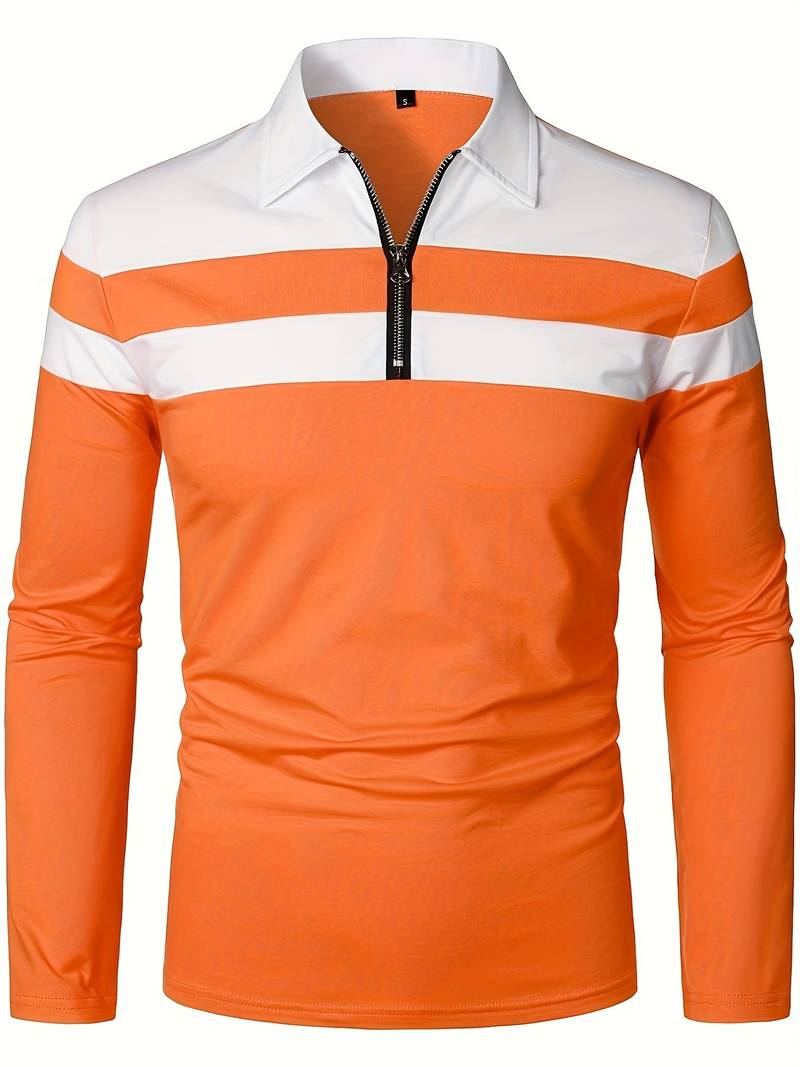 Echoarchiv – langärmliges poloshirt mit reißverschluss