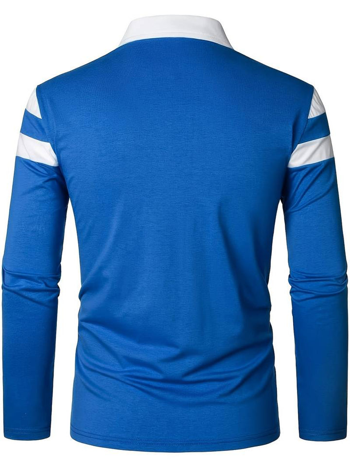 Echoarchiv – langärmliges poloshirt mit reißverschluss