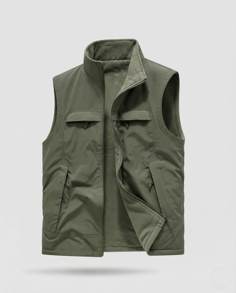 Herren Praktische und wandelbare Fleece-Weste Echo Archiv