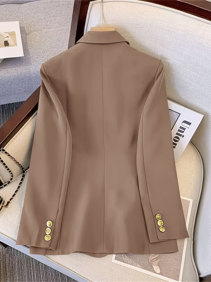 Eleganter Business Slim Blazer mit goldenen Knöpfen Ideal für alle Jahreszeiten – Valéne