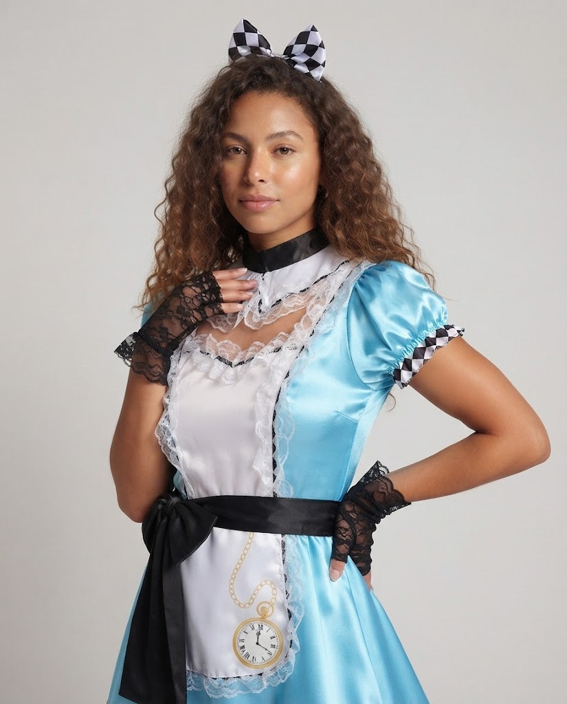 Fantasievolles Kostüm für Damen als Alice im Wunderland Echo Archiv