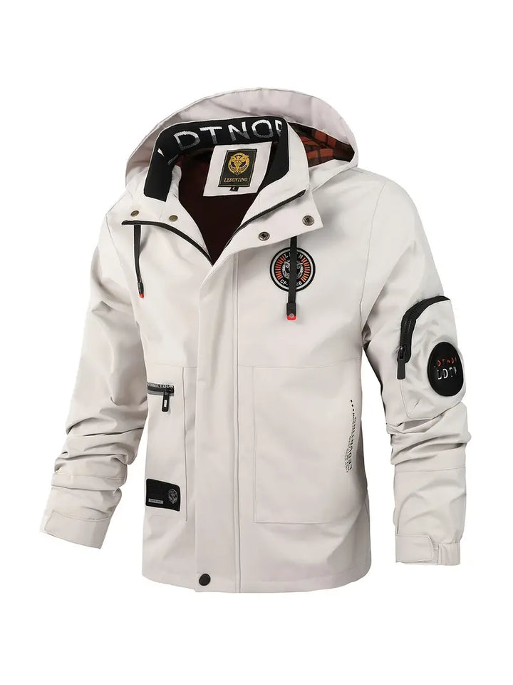 Echoarchiv | Leichte Herren Outdoor-Jacke, winddicht und wasserdicht mit Kapuze