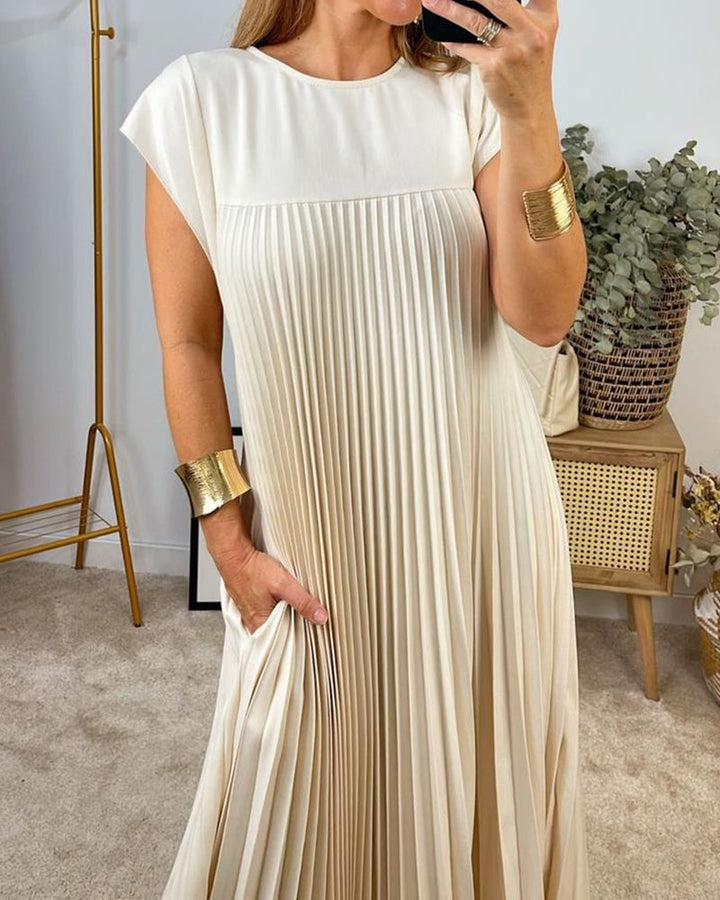 Echoarchiv | Ärmelloses Plisseekleid