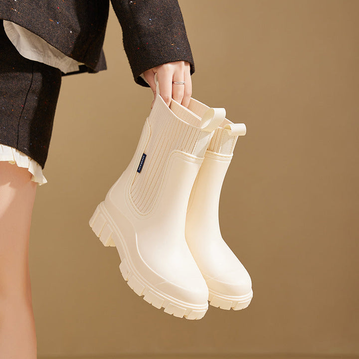 Echoarchiv | Gummistiefel - Wasserdicht mit Antirutschsohle, Perfekt für Regenwetter