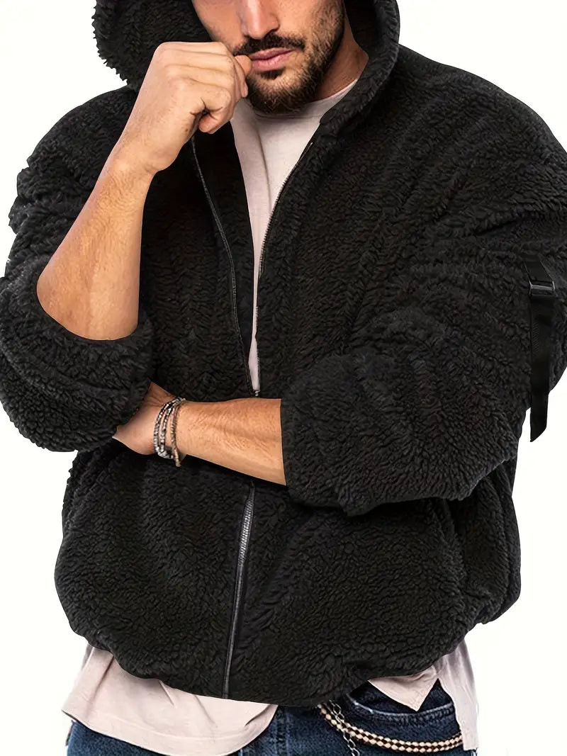 Echoarchiv Teddyjacke mit Reißverschluss für Männer