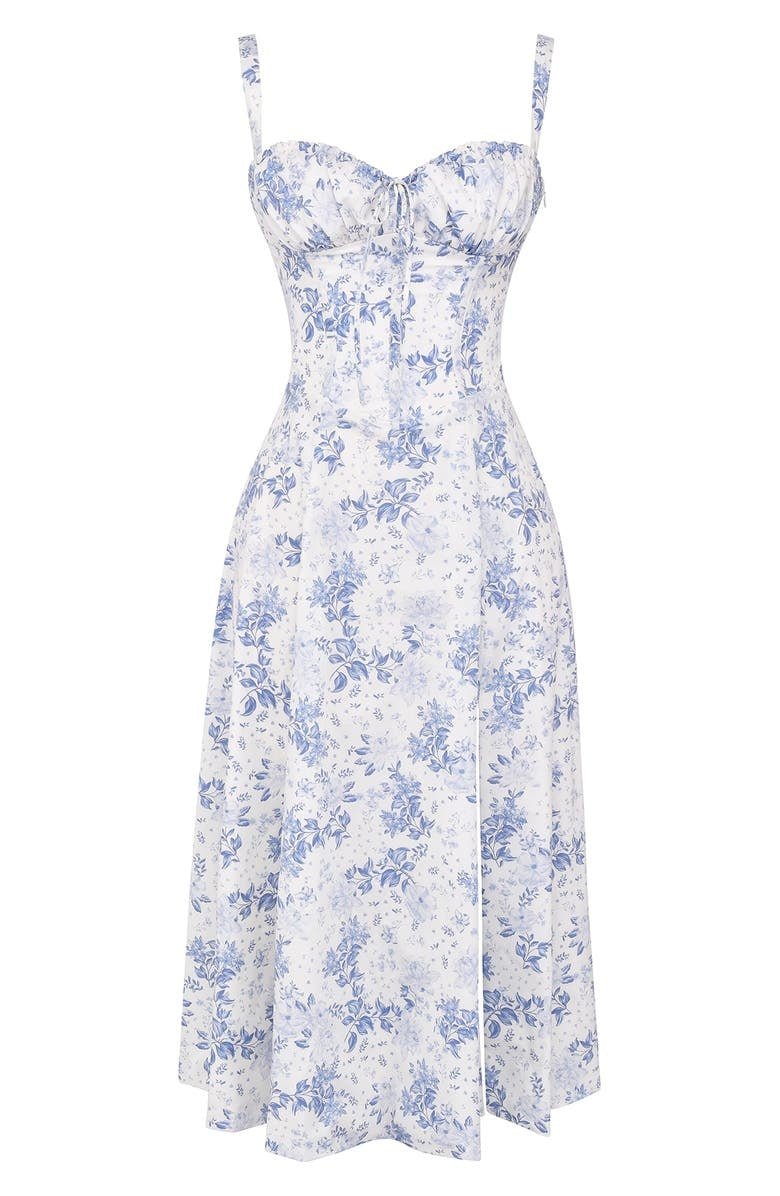 Echoarchiv | Sommerliches Midi Kleid mit Trägern & Schlitz Luftig, Elegant & Perfekt für Warme Tage