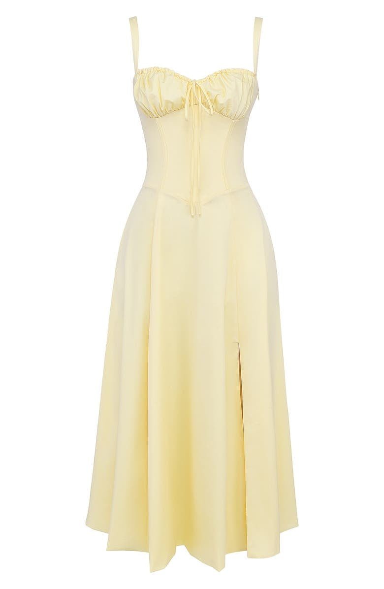 Echoarchiv | Sommerliches Midi Kleid mit Trägern & Schlitz Luftig, Elegant & Perfekt für Warme Tage