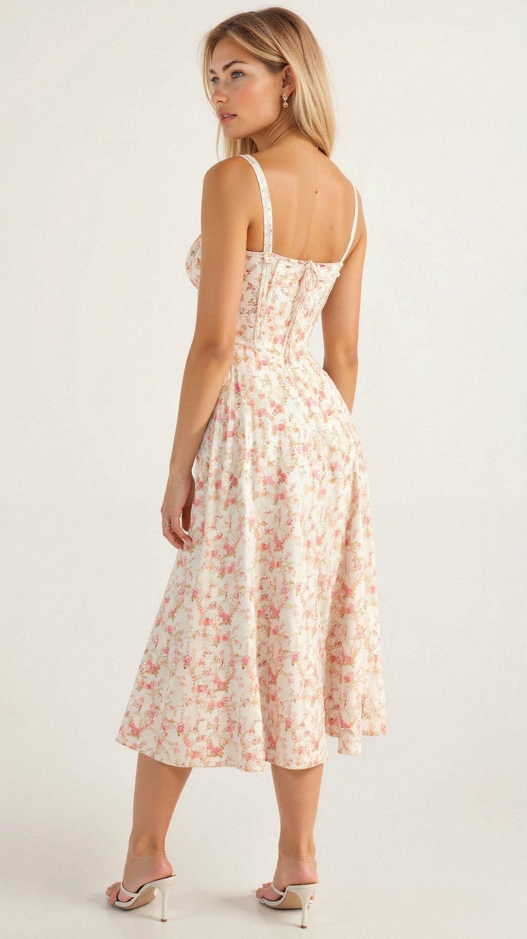 Echoarchiv | Sommerliches Midi Kleid mit Trägern & Schlitz Luftig, Elegant & Perfekt für Warme Tage