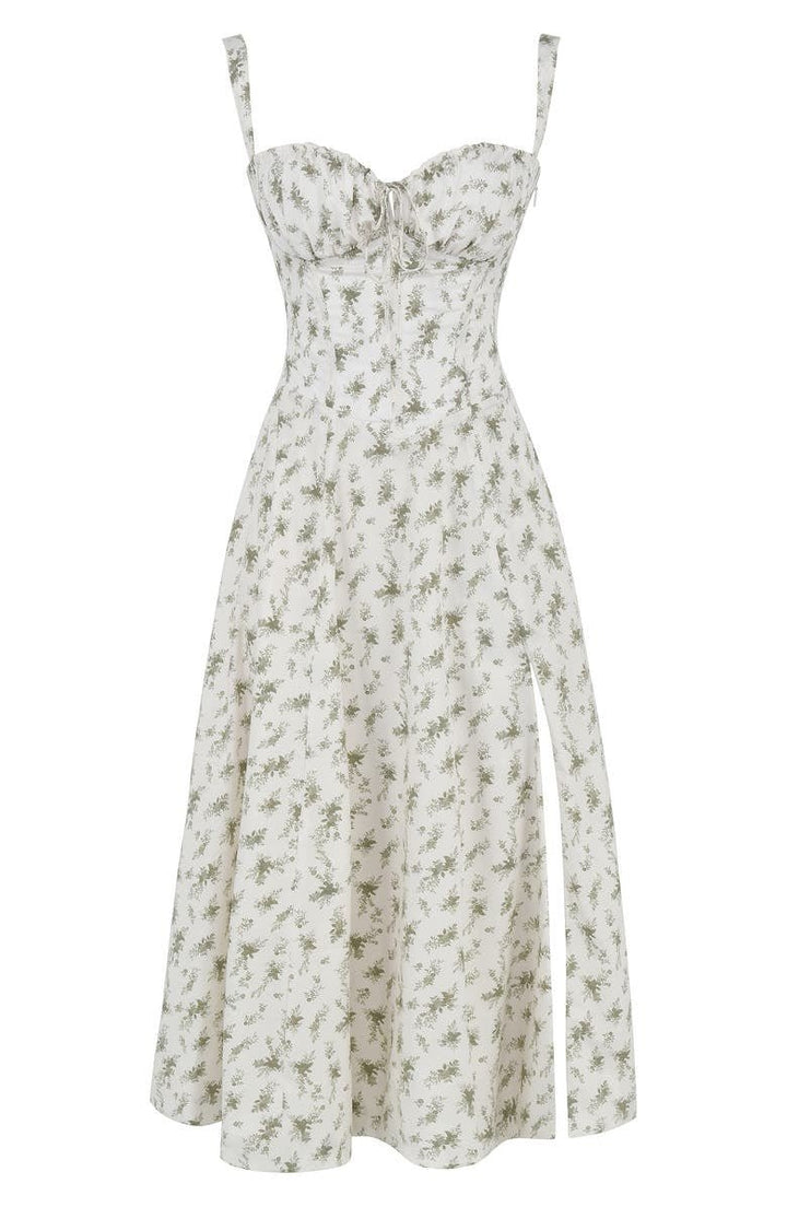 Echoarchiv | Sommerliches Midi Kleid mit Trägern & Schlitz Luftig, Elegant & Perfekt für Warme Tage