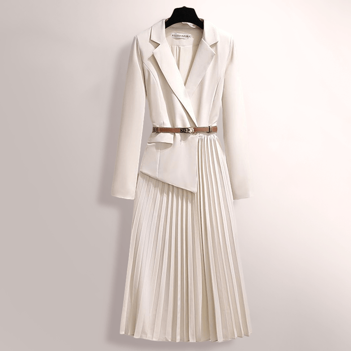 Echoarchiv | Klassische Faltenrock Damen Kleid Zeitlose Eleganz