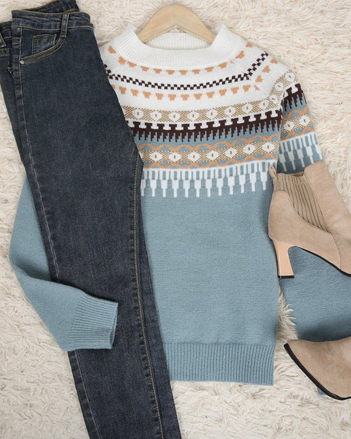 Stilvolle gEchoarchiveizte Boho Pullover