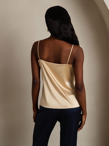 Echoarchiv | Seide Entspannt Spaghettiträger Camisole Top