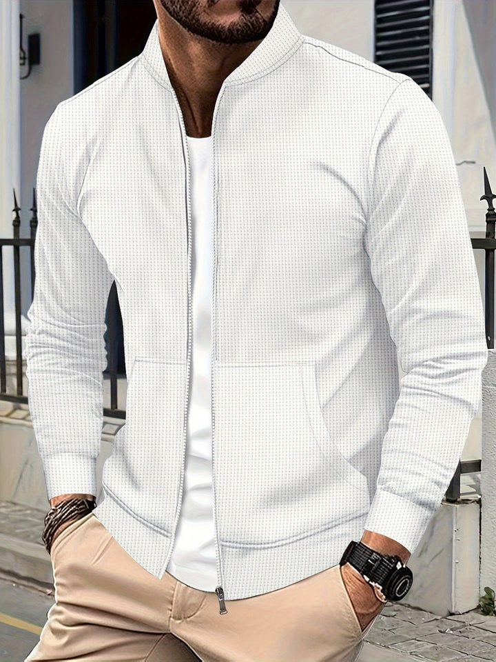 Elegante Jacke mit Reißverschluss Baumwollmischung Stilvoll und Bequem – Célinea