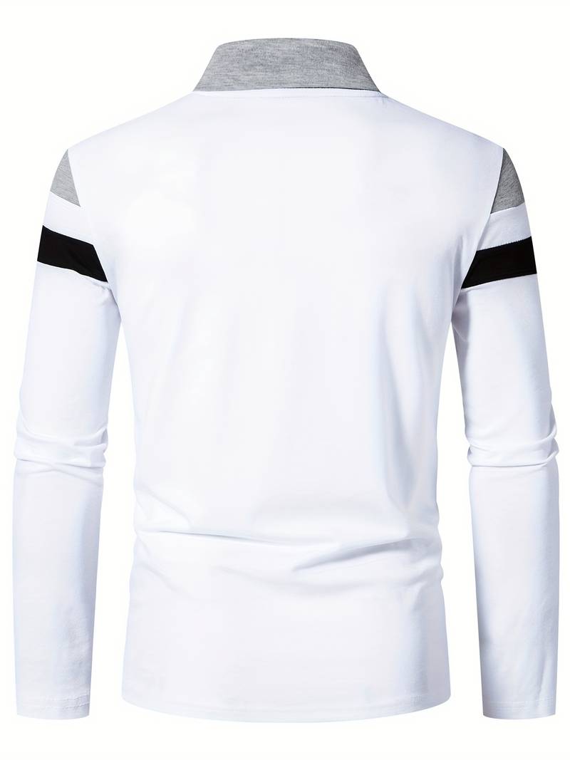 Echoarchiv – langärmliges poloshirt mit reißverschluss