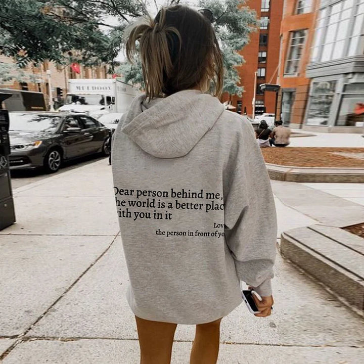 Echoarchiv | Hoodie mit Rücken-Spruch