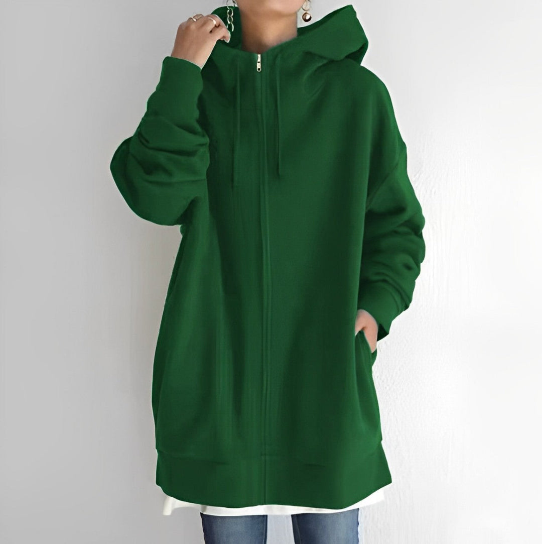 Echoarchiv | Fleece-Hoodie mit Reißverschluss