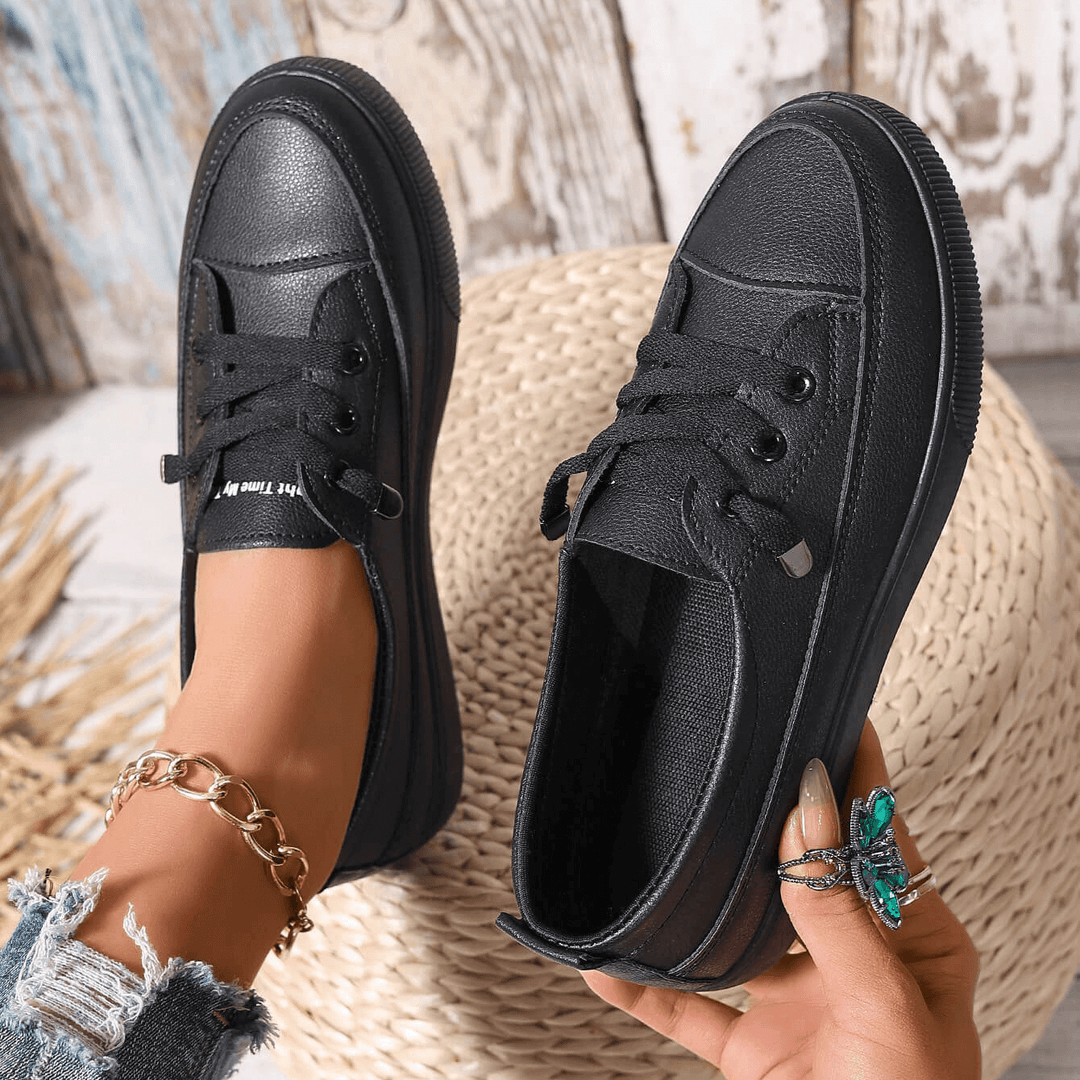 Damen Schnürung Orthopädische Flache Schuhe Echoarchiv