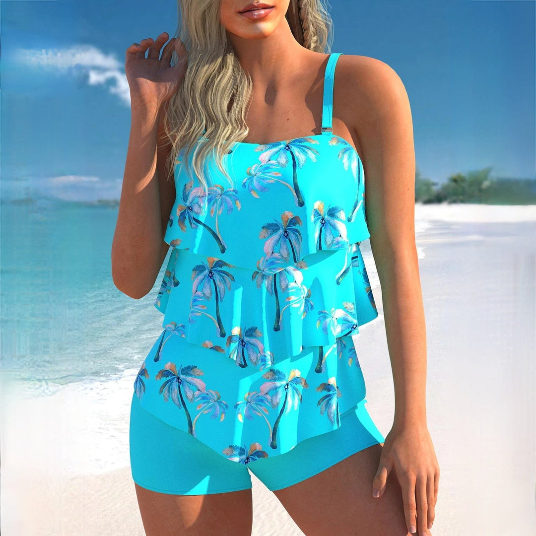 Echoarchiv | Stilvoller Blauer Tankini