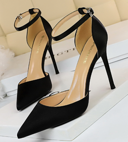 Dünne Wildleder Sandalen Pumps mit Hohem Absatz – Sorelia
